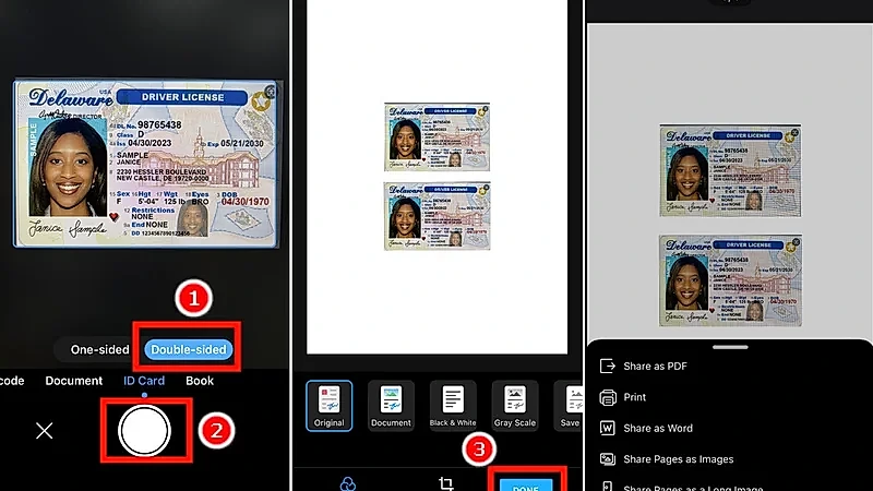 Document Photograph Framing and Facial Biometric Security Scan